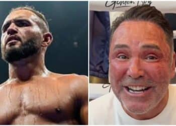 Robin Safar signar med Oscar de la Hoya - SE KLIPPET
