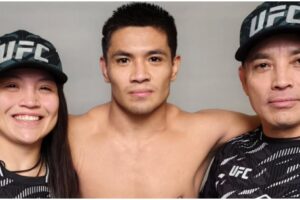 David Martinez syster Melissa till vänster, även hon en UFC-fighter.