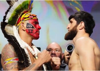Magomed Ankalaev hotar att "äta" Alex Pereira på UFC 313
