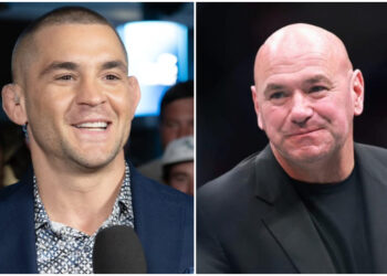 Dustin Poirier och Dana White