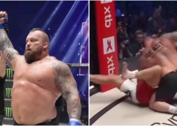 Eddie Hall anvande sig av olagliga slag Pudzianowski reaktion