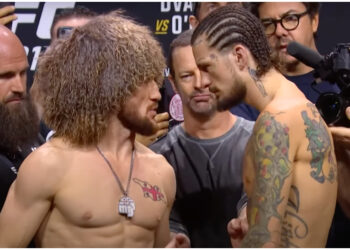 Merab Dvalishvili och Sean O'Malley på UFC 316