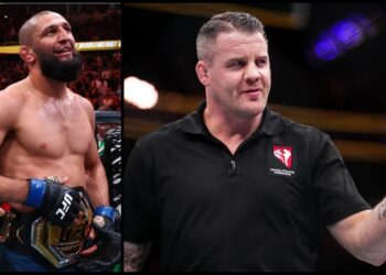 Domaren kritiseras efter avbrott i Khamzats dominans på UFC 319