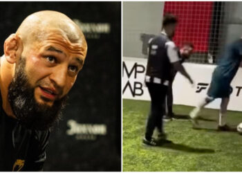 Khamzat Chimaev lirar boll och leverar fin assist - SE VIDEON