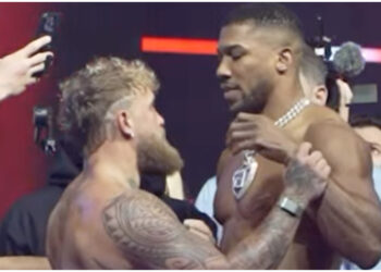 Jake Paul och Anthony Joshua i FACE OFF - SE VIDEON