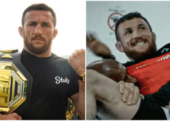Merab Dvalishvili tvingar "Mighty Mouse" att klappa - Se videon
