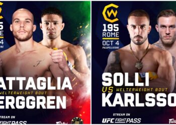 Cage Warriors 195_ Rome – Matchkort & Svenska tider med svenskfokus pa Berggren & Karlsson