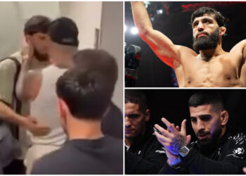 Arman Tsarukyan och Ilia Topuria i TJAFS - Se videon och inläggen