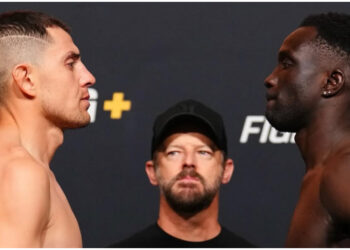 Invägning och faceoff inför UFC Vegas 110 - SE VIDEON