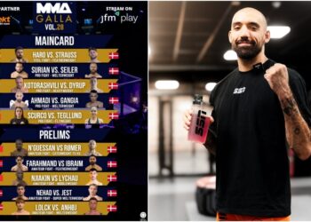 MMA Galla Vol. 28 – Moe Ahmadi | Matchkort & Svenska tider