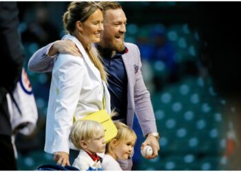 Conor McGregor och Dee Devlin under sitt brollop i Vatikanen