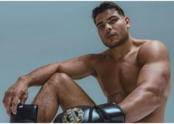 Paulo Costa pa invagning infoer UFC-gala i Las Vegas