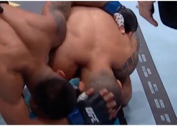 Van vs Pantoja UFC 323 title fight staredown