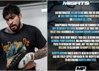 dillon danis misfits boxing december 2025 medical suspension