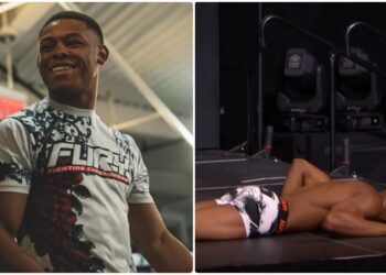 Cameron Smotherman pa UFC 324 invagningen