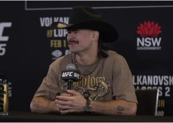 Diego Lopes under presskonferens infors UFC 325