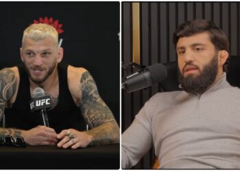 dan hooker arman tsarukyan faceoff ufc qatar
