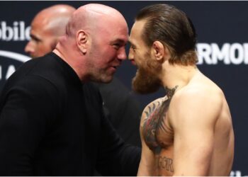 Conor McGregor under UFC match i oktagonen