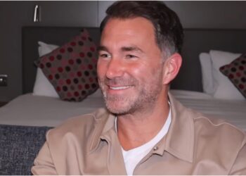 Eddie Hearn under intervju om Conor Benn