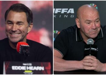 Eddie Hearn under intervju om Zuffa titel