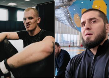 Islam Makhachev under intervju om weltervikt