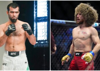 Muin Gafurov i oktagonen under UFC Vegas 113