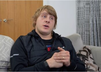 Paddy Pimblett under match mot Justin Gaethje i UFC 324