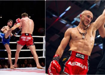 Viktor Schiller och Kamil Abdulhadi under faceoff