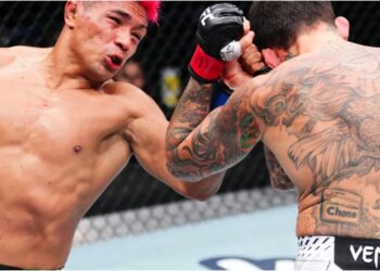 Fighters i oktagonen under UFC Mexico City