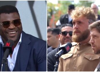 Francis Ngannou presskonferens MMA event
