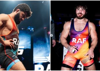 arman tsarukyan georgio poullas grappling match