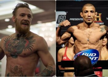 jose aldo conor mcgregor staredown ufc