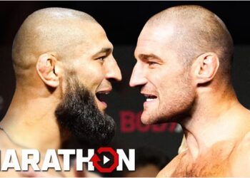 khamzat chimaev sean strickland ufc face off