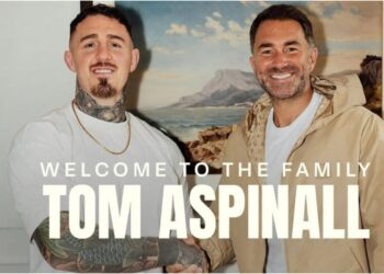 tom aspinall eddie hearn handshake