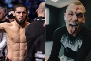 islam makhachev ian machado garry stare down
