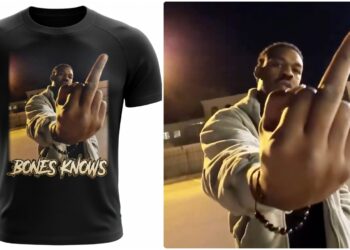 jon jones visar finger parkering