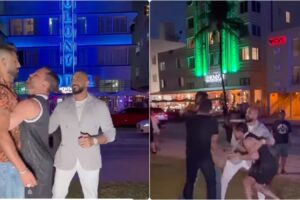 patricky pitbull slagsmal utanf or hotell