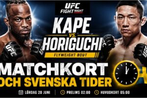 ufc fight night kape vs horiguchi matchkort