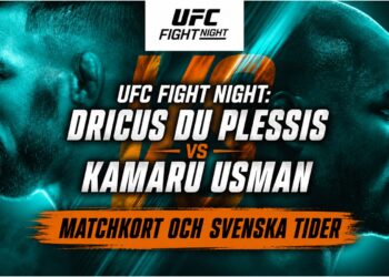 MMA News - UFC-Fight-Night_-Dricus-Du-Plessis-vs-Kamaru-Usman-Matchkort-och-svenska-tider