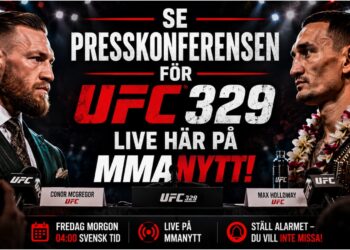 presskonferensen fo?r UFC 329 live