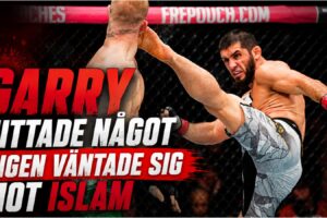 Islam Makhachev och Ian Garry under UFC 330