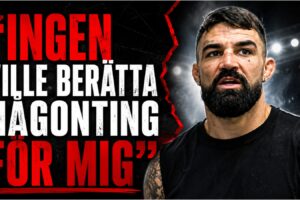 Mike Perry under intervju infor matchen i Orlando