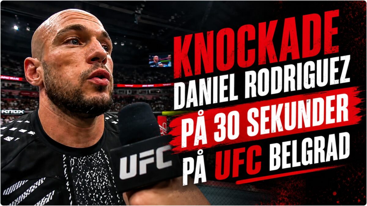 Uros Medic efter segern mot Daniel Rodriguez i Belgrad