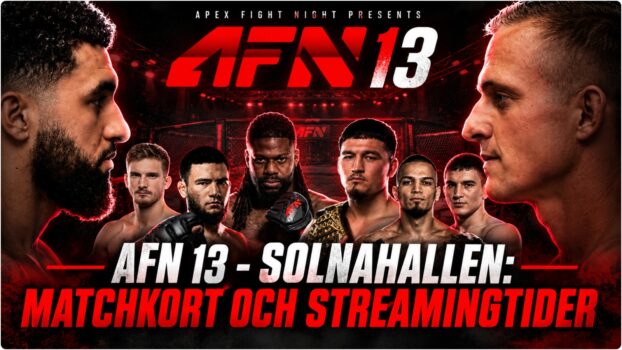 AFN 13 matchkort med Hamza Boughamza och Rasmus Sundberg