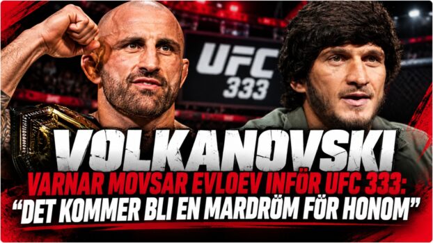 Alexander Volkanovski infor matchen mot Movsar Evloev