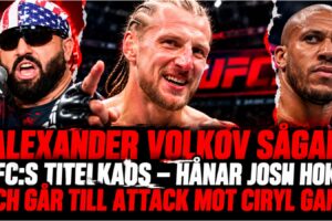 Alexander Volkov under UFC-intervju