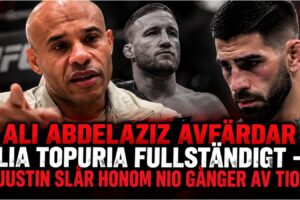 Ali Abdelaziz och Ilia Topuria under UFC-sammanhang