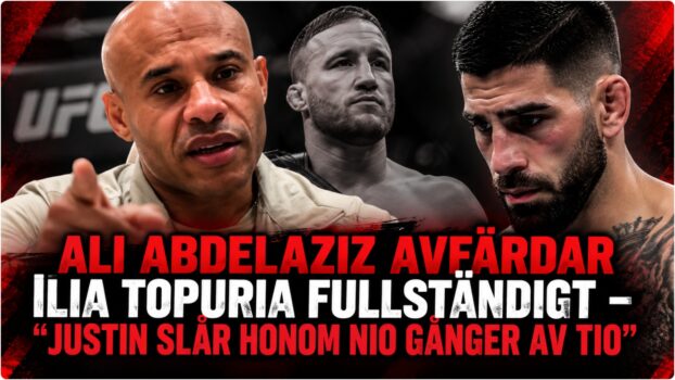 Ali Abdelaziz och Ilia Topuria under UFC-sammanhang