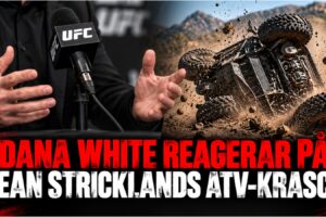 Dana White och Sean Strickland efter ATV-krasch
