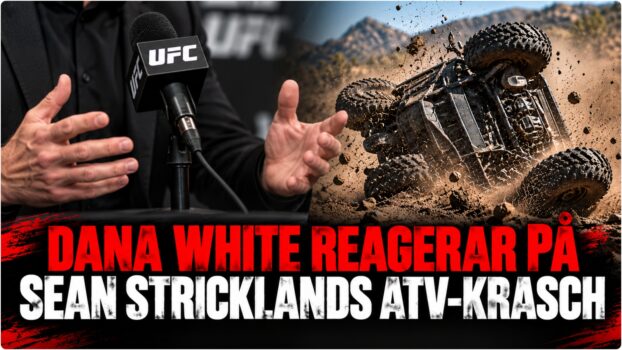 Dana White och Sean Strickland efter ATV-krasch